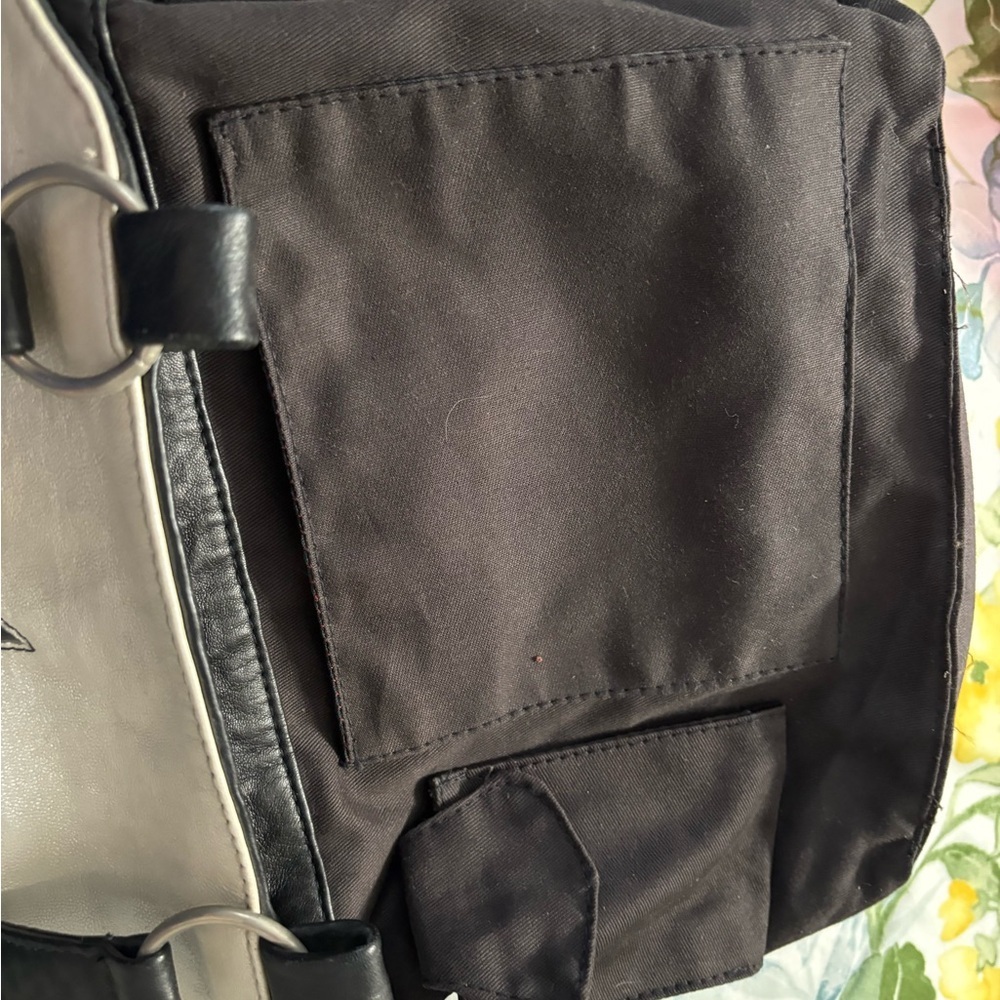 Genuine Cow Leather Tote Bag from Mexico – White & Black - Picture 5 of 6